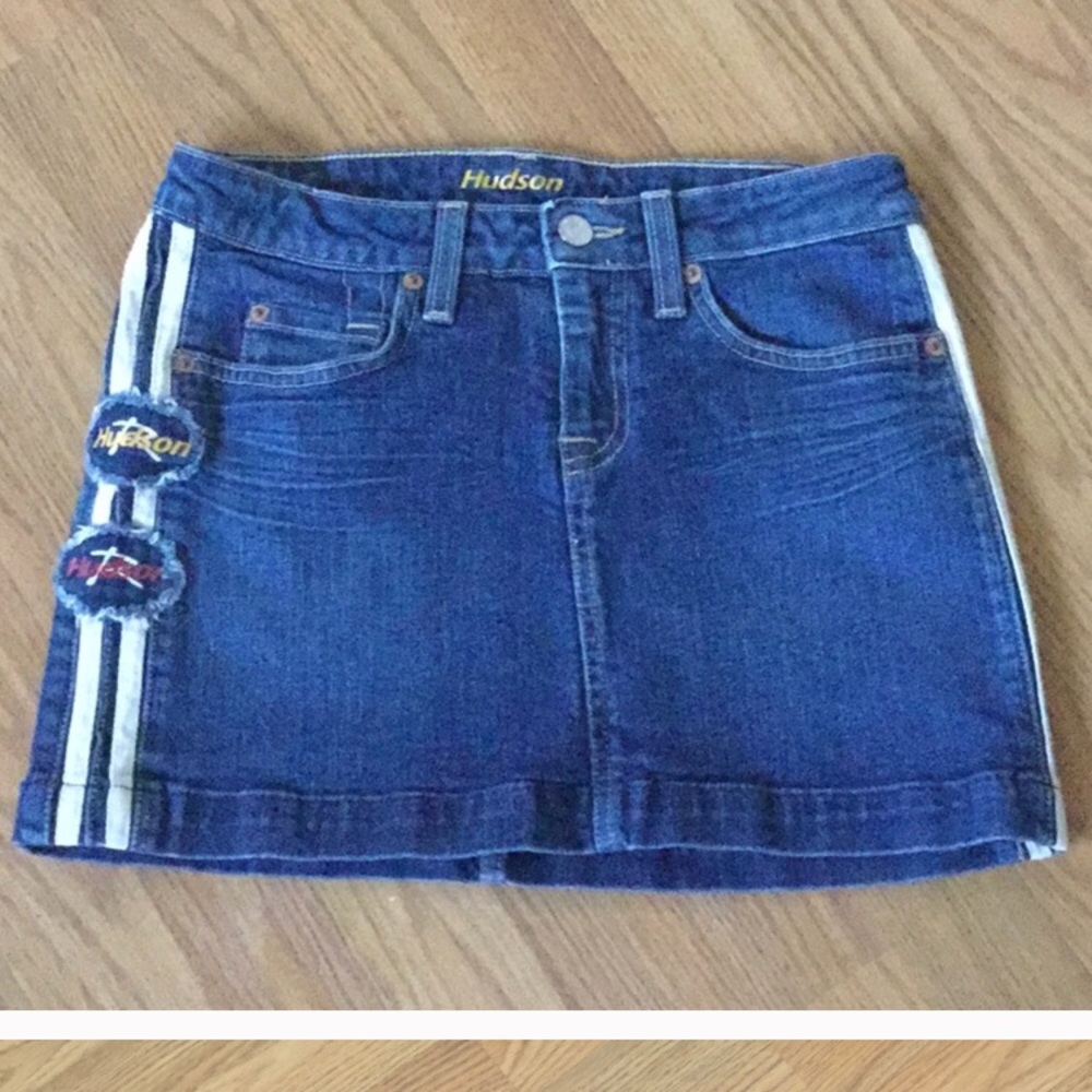 Hudson Jeans denim mini skirt